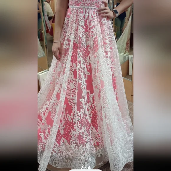 Rachel Allan hot pink prom dresss